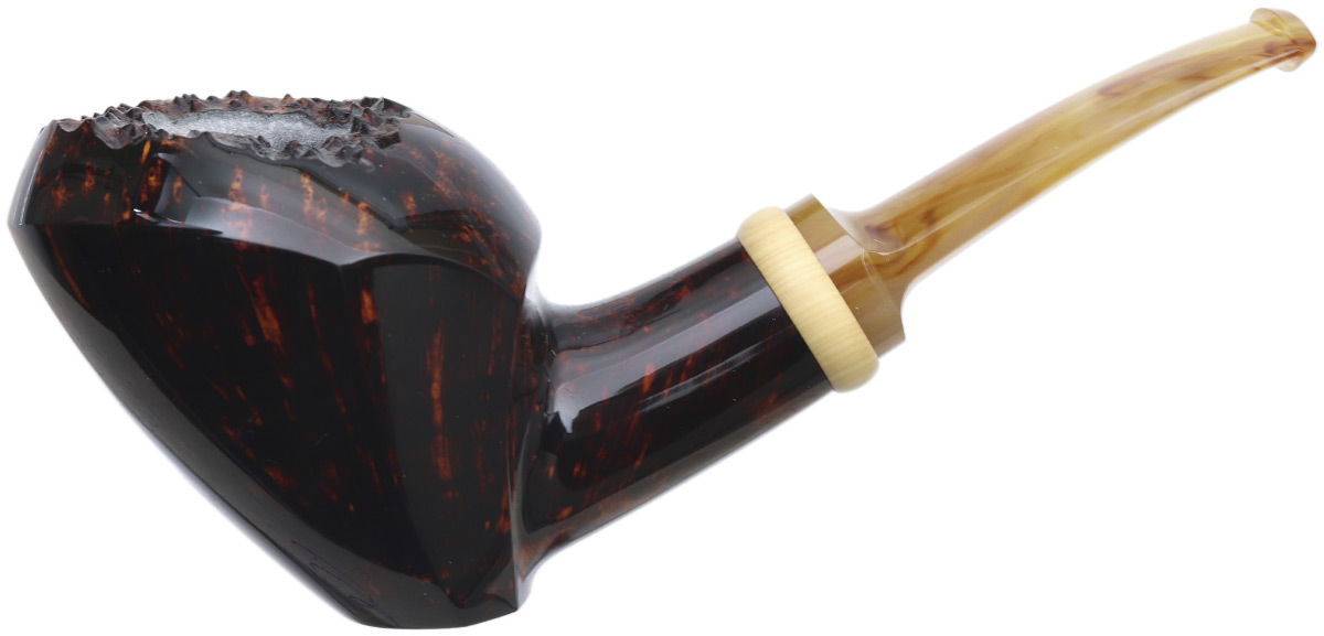 New Tobacco Pipes Yeti Smooth Bent Dublin Sitter with Bakelite and