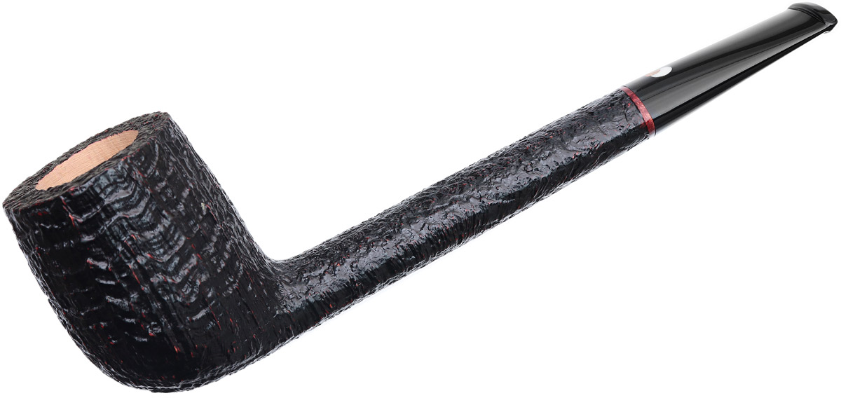 Ashton Pebble Grain dark sandblasted Belge shape tobacco pipe