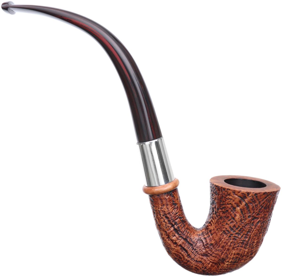 New Tobacco Pipes Dunhill County Calabash with Silver Smokingpipes.eu