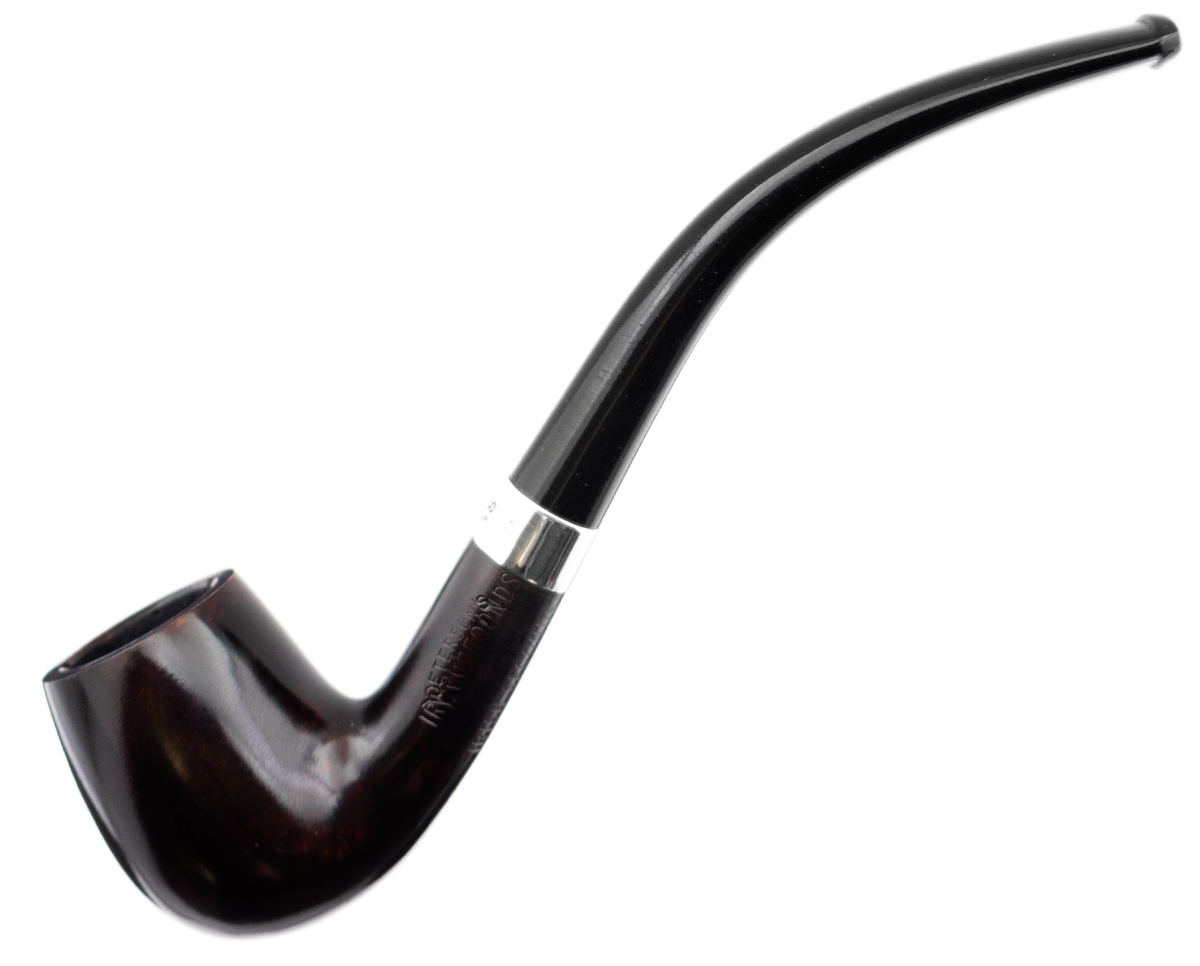 Irish Seconds Smooth Bent Billiard with Silver Band Fishtail (3)