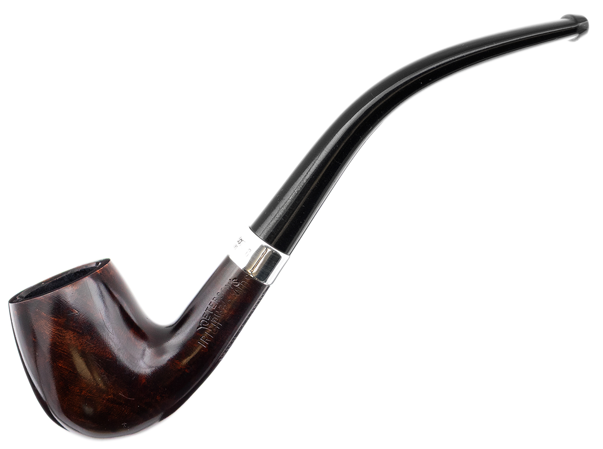 Irish Seconds Smooth Bent Billiard with Silver Band Fishtail (3)