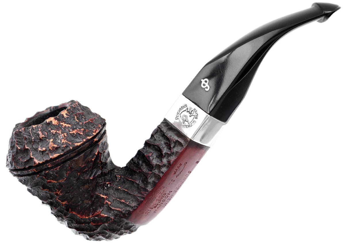 Irish Seconds Rusticated Bent Bulldog with Silver Band P-Lip (2)