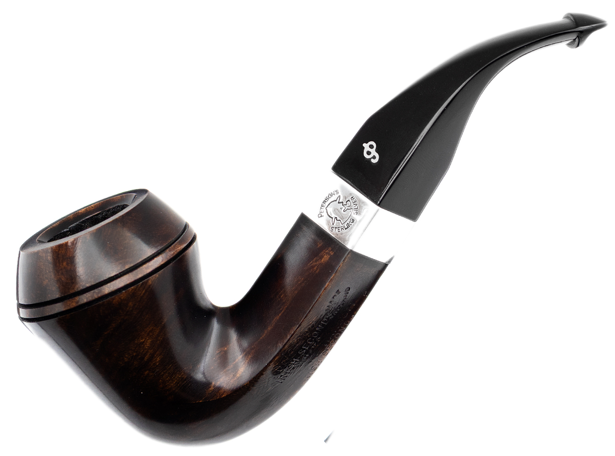 Irish Seconds Smooth Bent Bulldog with Silver Band P-Lip (2)