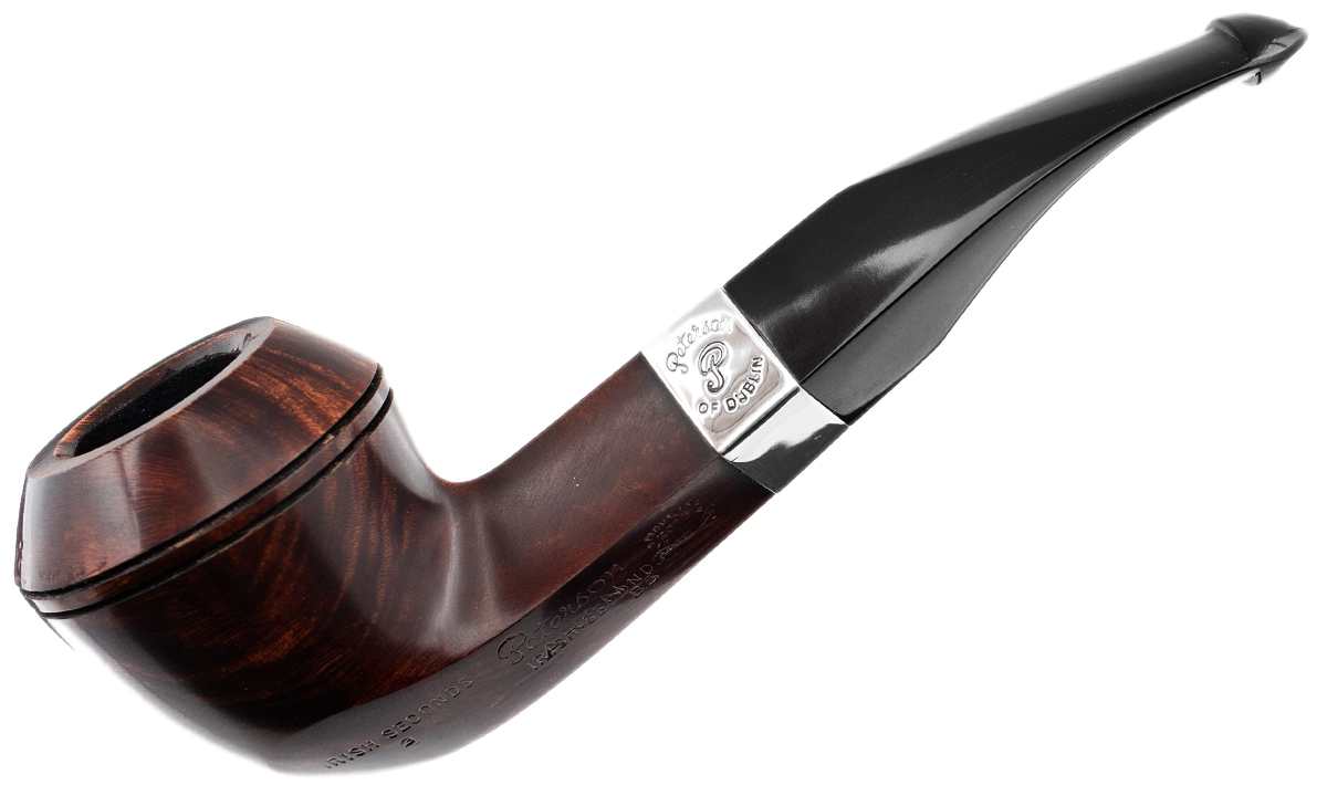 Irish Seconds Smooth Bent Bulldog with Silver Band P-Lip (2)