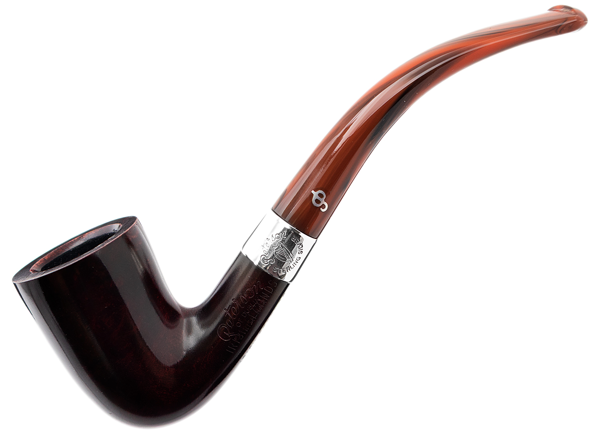 Irish Seconds Smooth Bent Dublin with Silver Band Fishtail (2)
