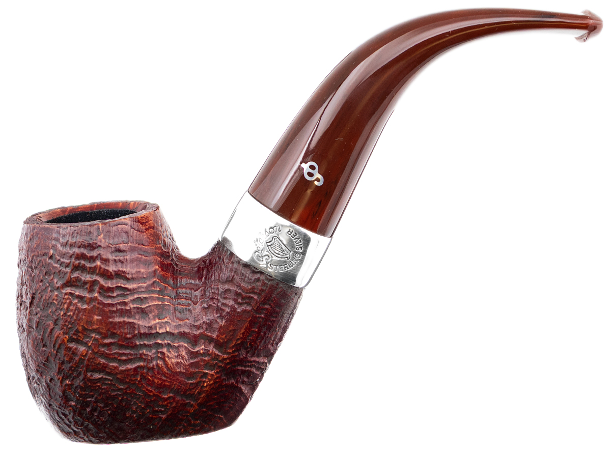 Irish Seconds Sandblasted Oom Paul with Silver Band Fishtail (2) (9mm)