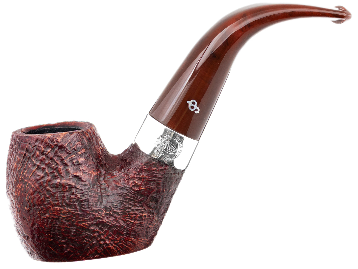 Irish Seconds Sandblasted Oom Paul with Silver Band Fishtail (2) (9mm)