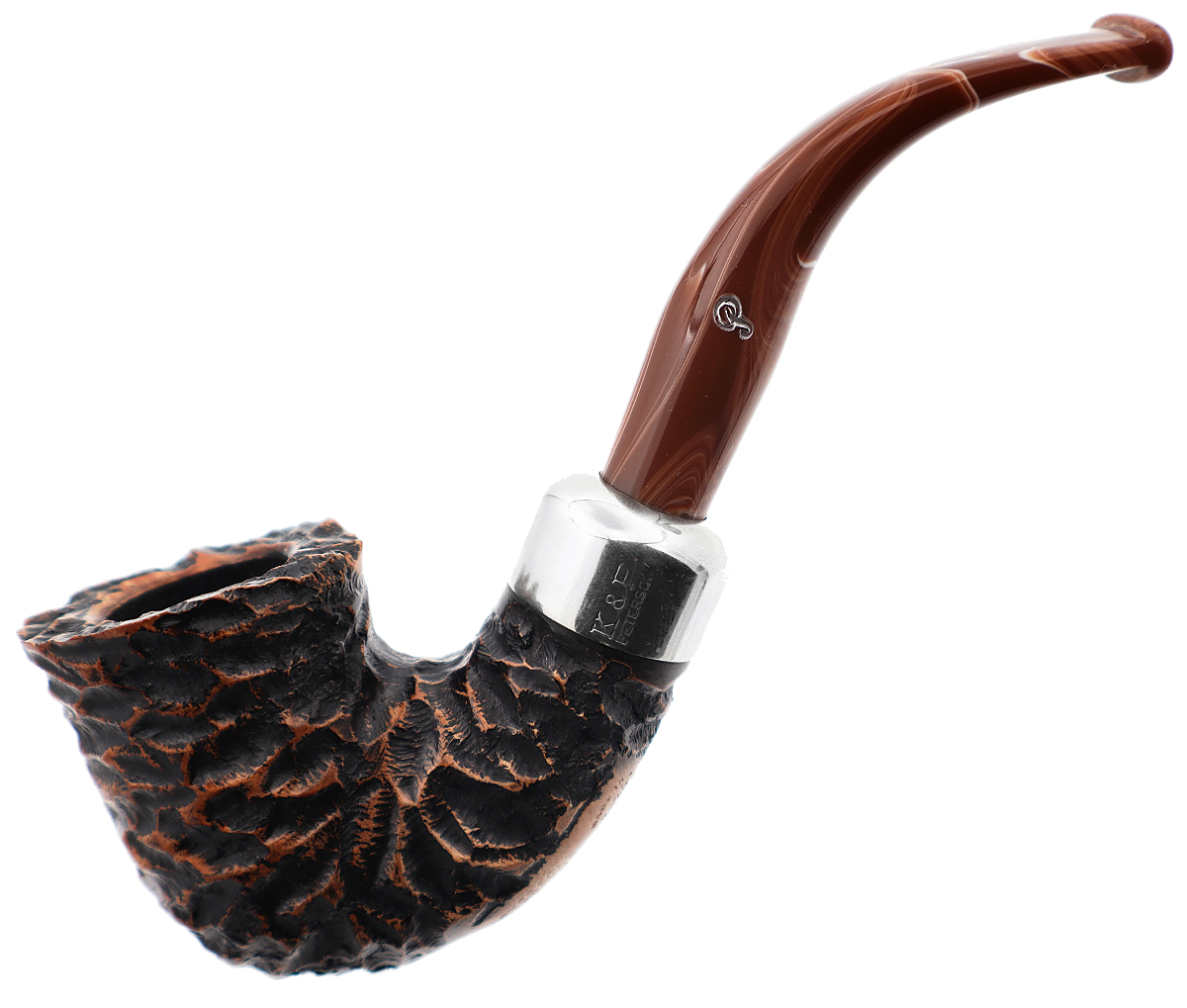 Irish Seconds Rusticated Calabash Army Mount Fishtail (3)