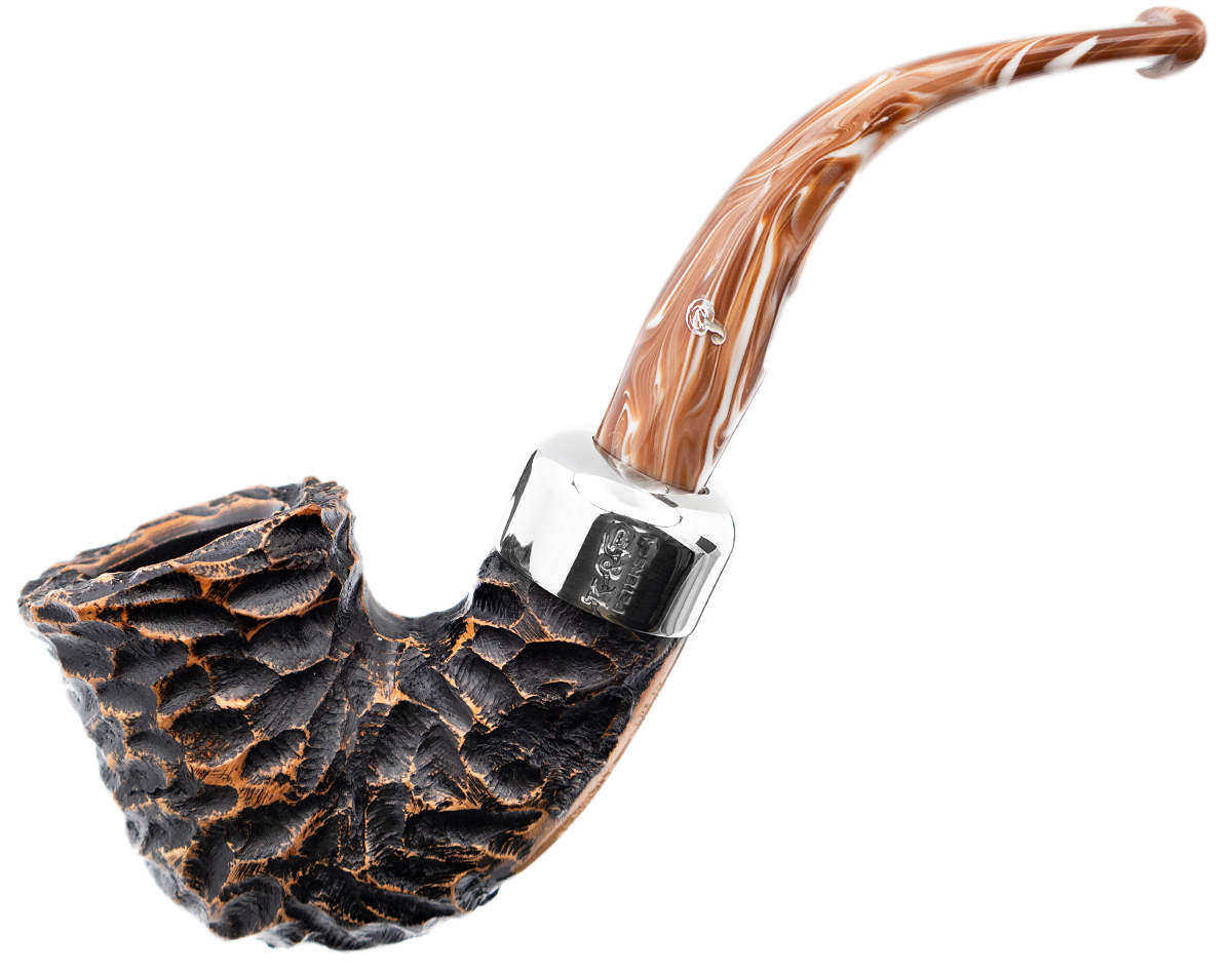 Irish Seconds Rusticated Calabash Army Mount Fishtail (3)