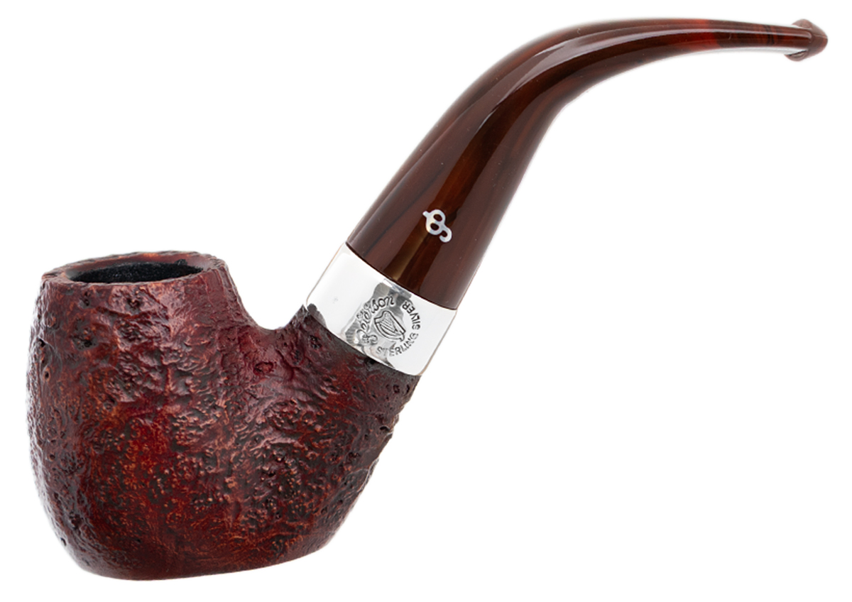 Irish Seconds Sandblasted Oom Paul with Silver Band Fishtail (2) (9mm)