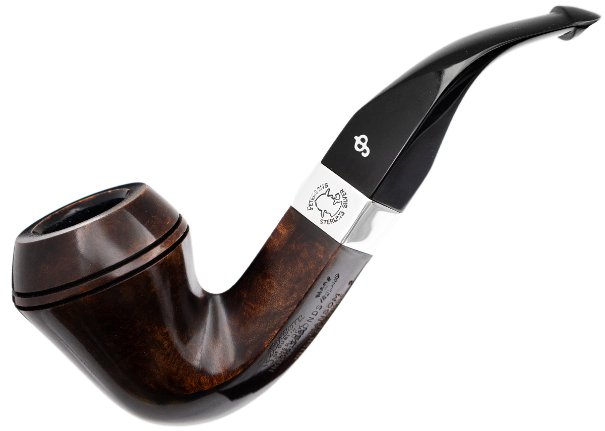 Irish Seconds Smooth Bent Bulldog with Silver Band P-Lip (2)