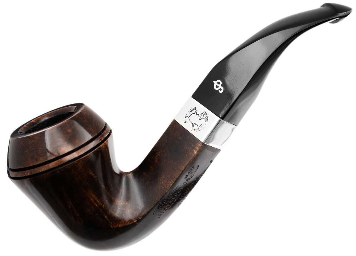 Irish Seconds Smooth Bent Bulldog with Silver Band P-Lip (2)