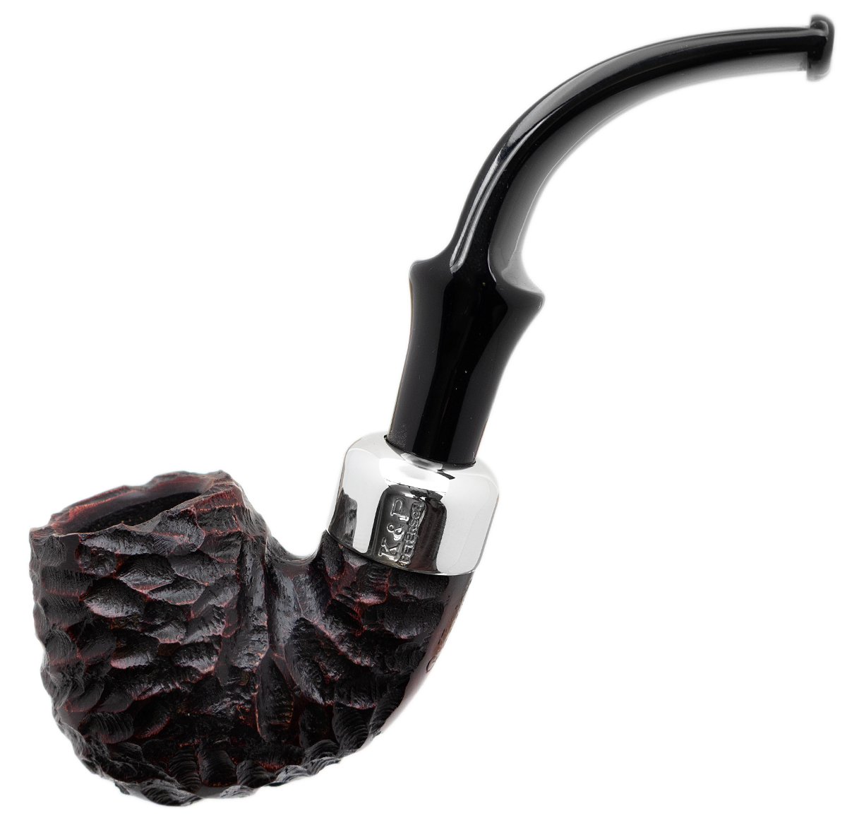 Irish Seconds Rusticated Bent Billiard with Army Mount Fishtail (3)