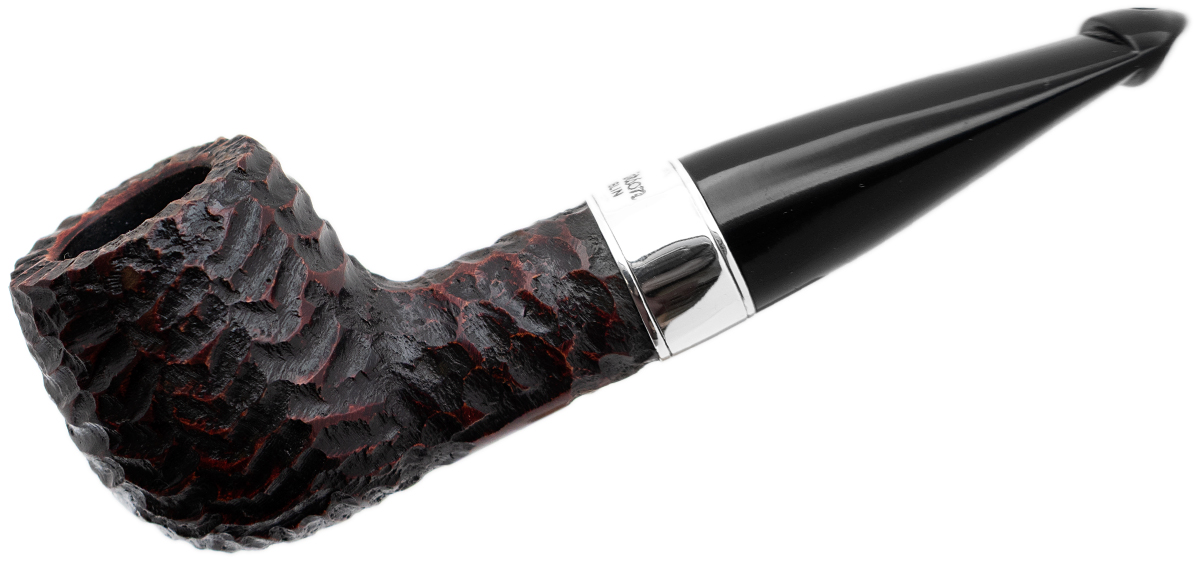 Irish Seconds Rusticated Billiard with Silver Band P-Lip (2)