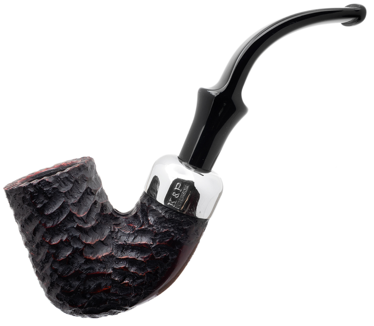 Irish Seconds Rusticated Bent Billiard with Army Mount Fishtail (3)