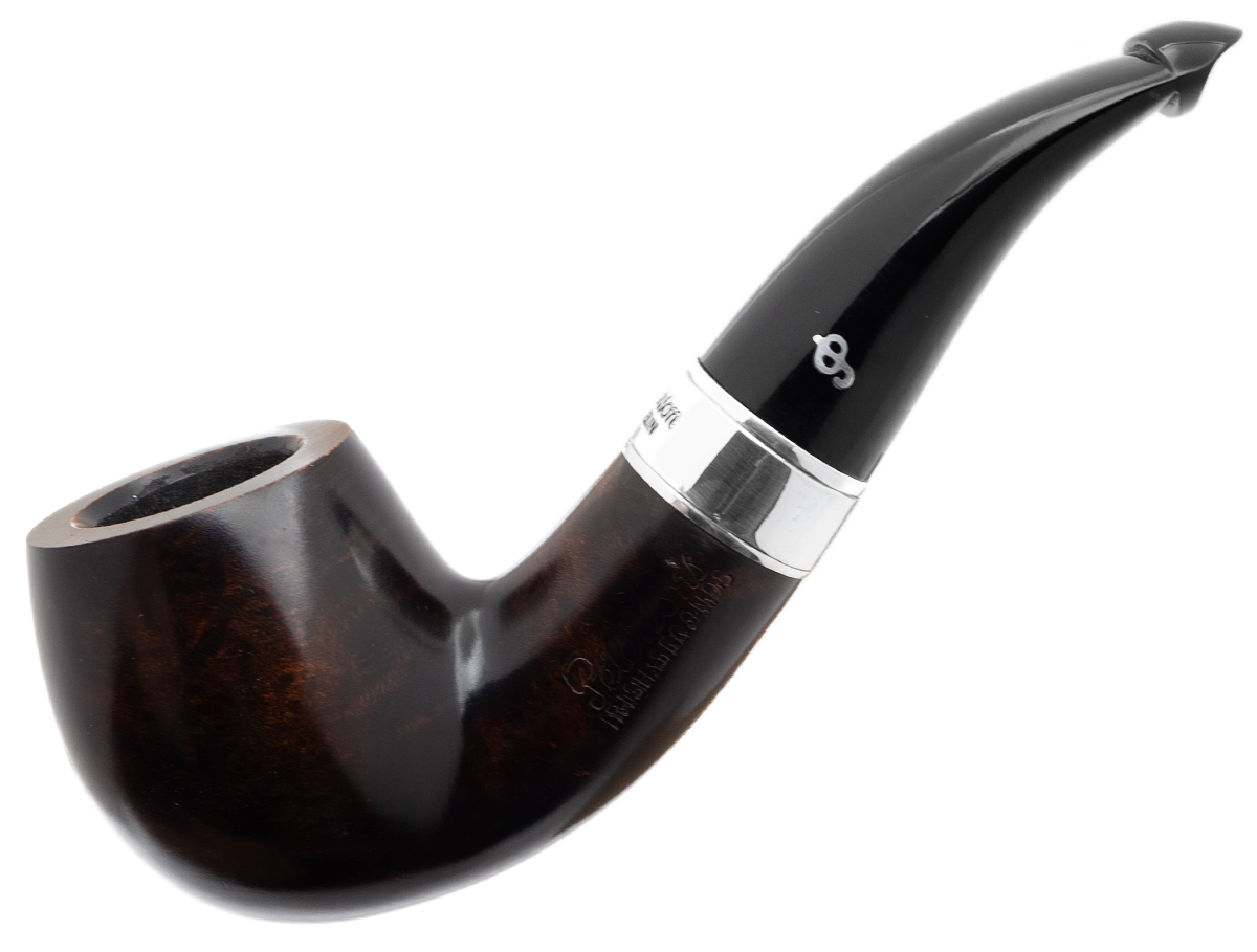 Irish Seconds Smooth Bent Billiard with Silver Band P-Lip (2)