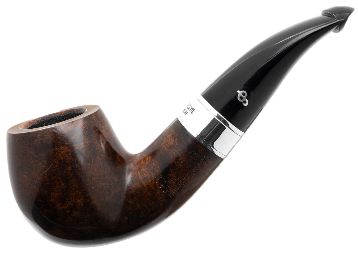 Irish Seconds Smooth Bent Billiard with Silver Band P-Lip (2)