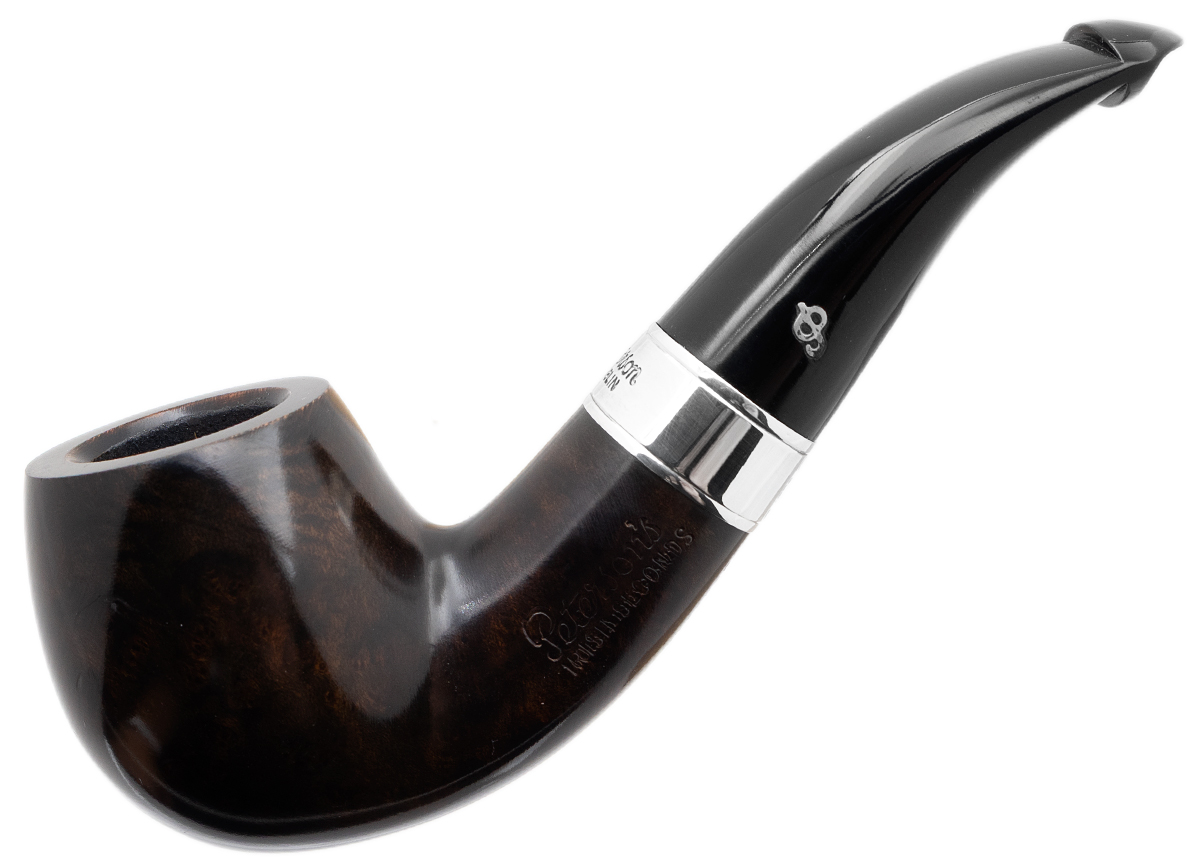 Irish Seconds Smooth Bent Billiard with Silver Band P-Lip (2)
