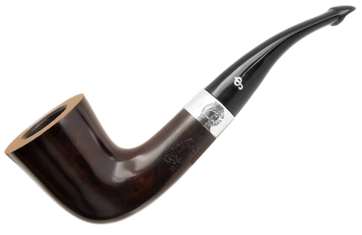 Irish Seconds Smooth Bent Dublin with Silver Band P-Lip (2) (9mm)