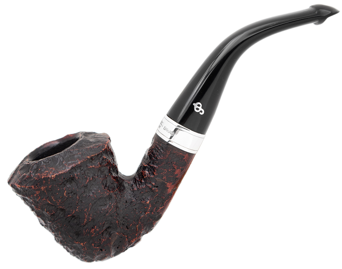 Irish Seconds Rusticated Calabash with Silver Band P-Lip (2)