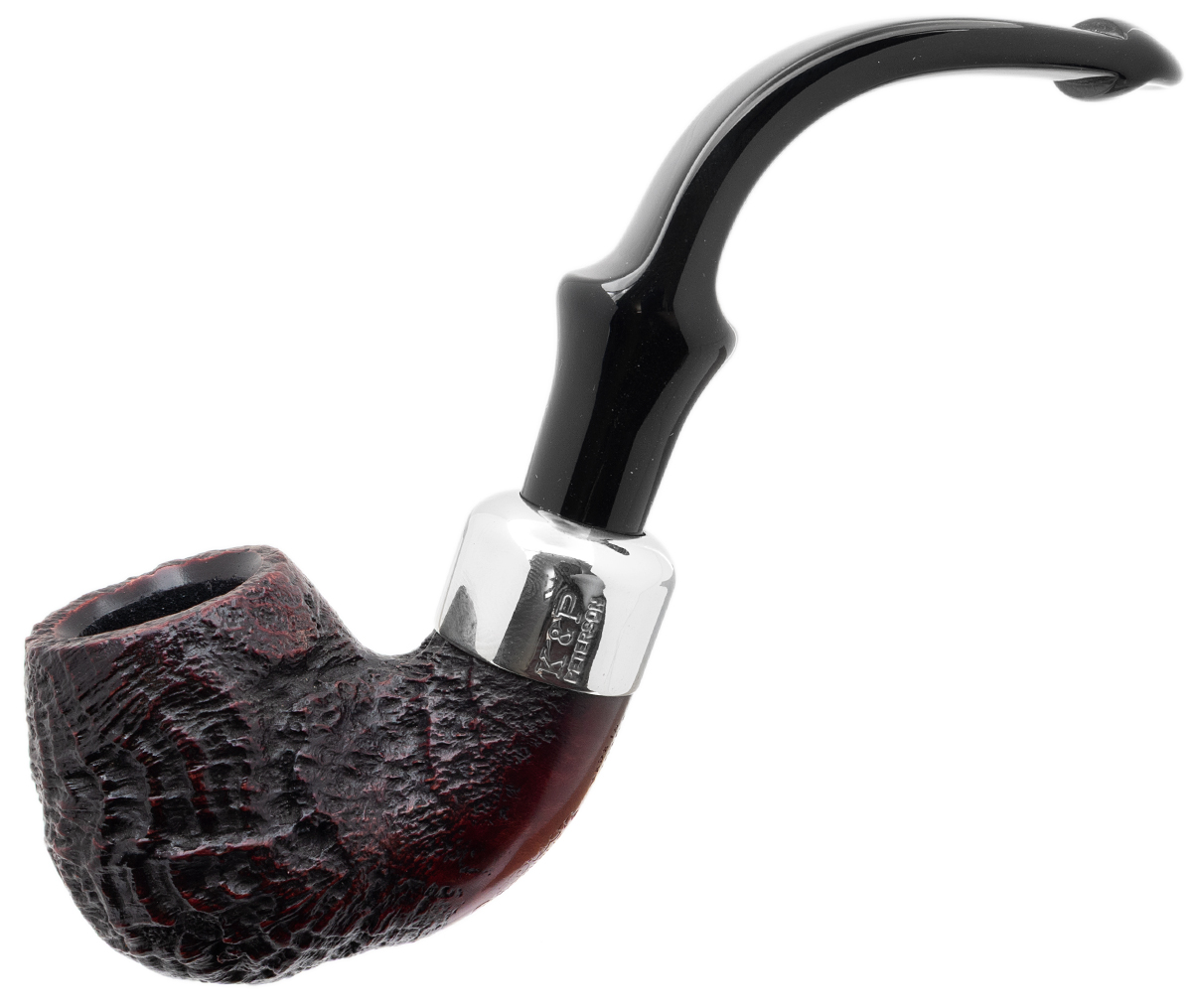 Irish Seconds Sandblasted Bent Billiard with Army Mount P-Lip (3)