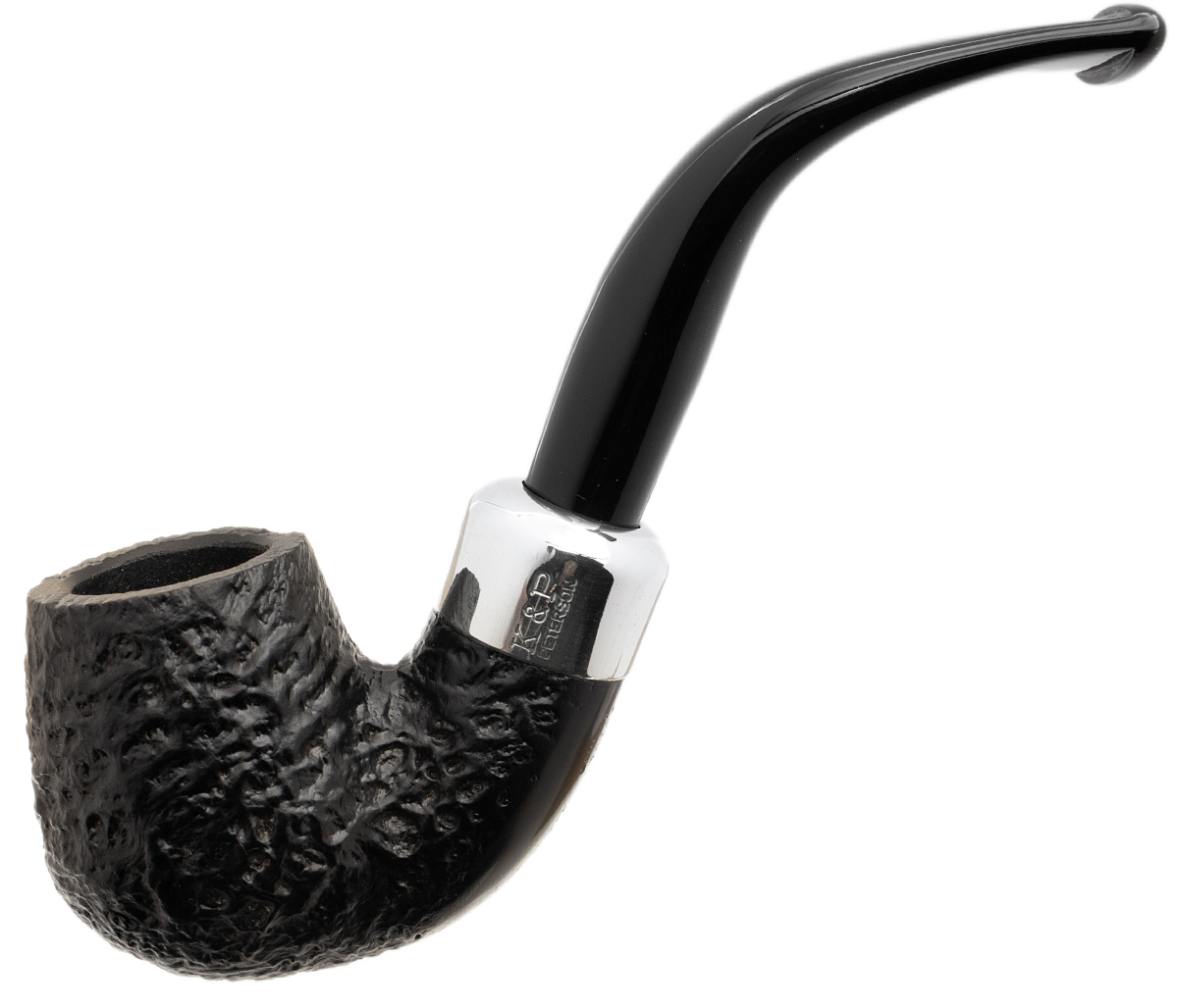 Irish Seconds Sandblasted Bent Billiard Army Mount Fishtail (3) (9mm)