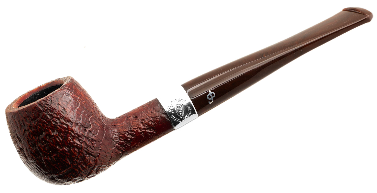 Irish Seconds Sandblasted Apple with Silver Band Fishtail (2)
