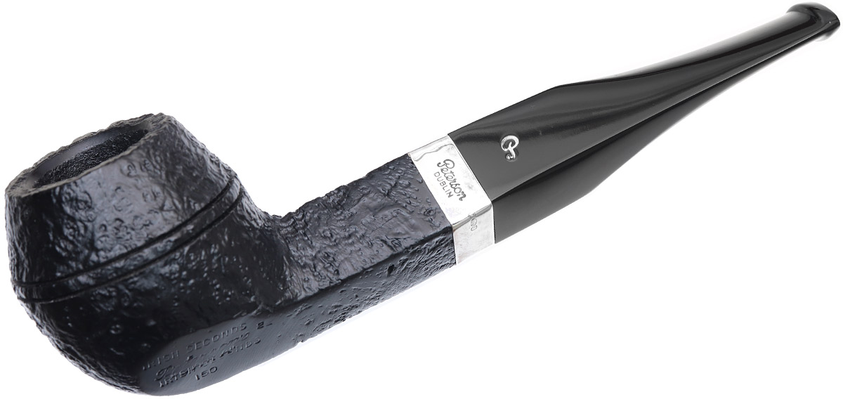 Irish Seconds Sandblasted Bulldog with Silver Band Fishtail (2)