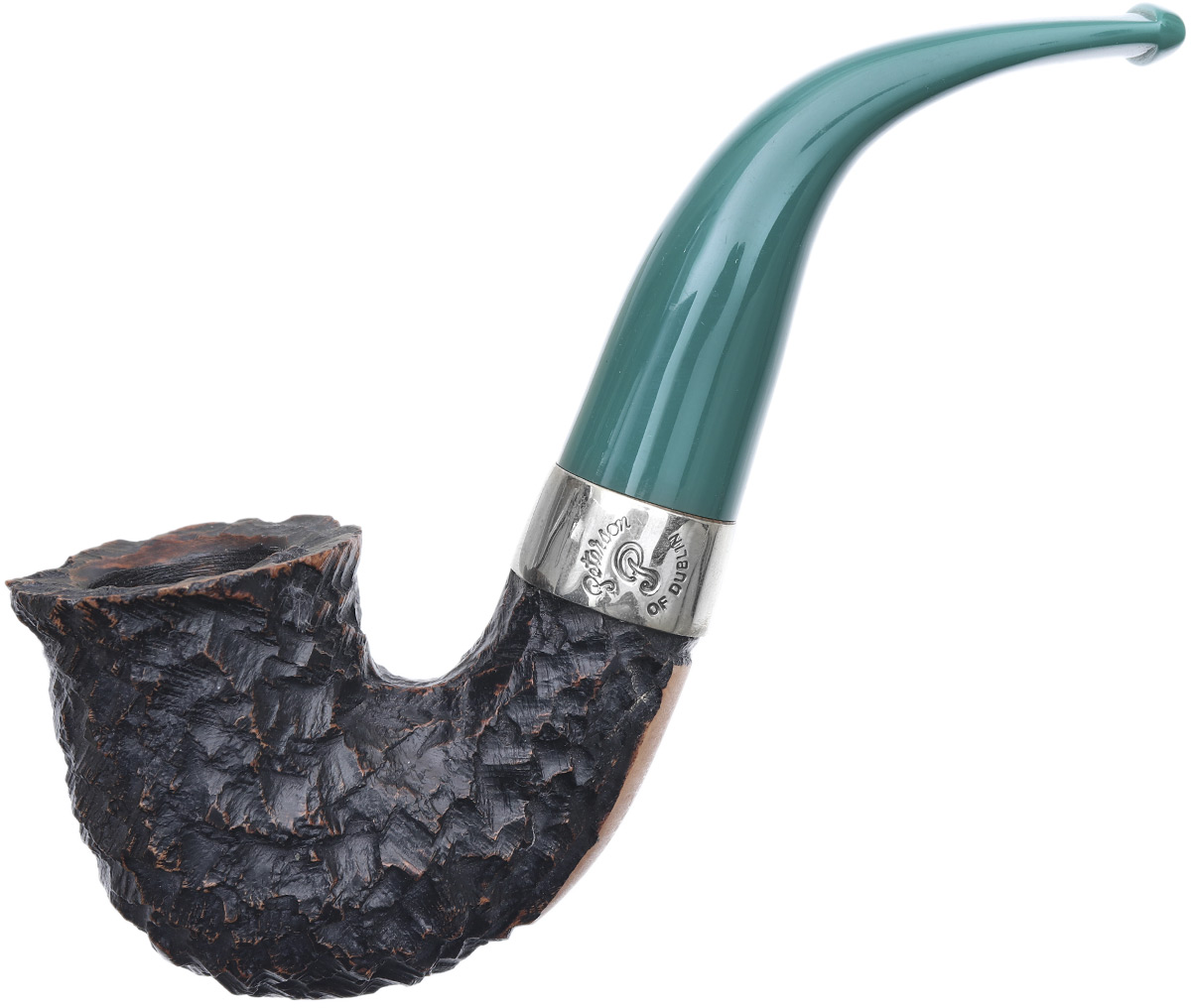 Irish Seconds Rusticated Bent Dublin with Nickel Band Fishtail (3)
