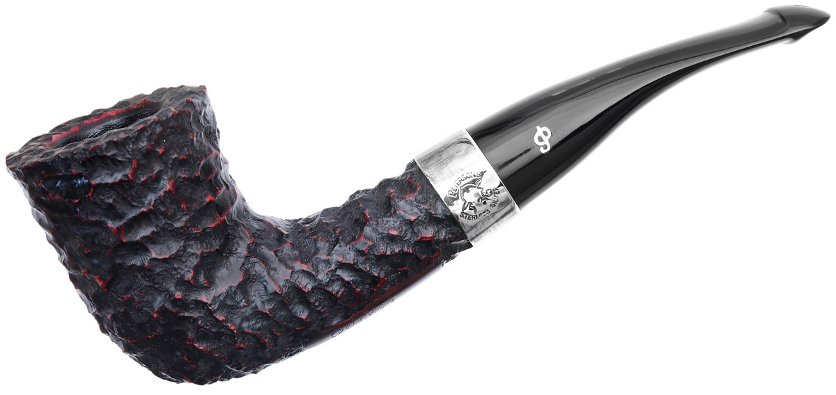 Irish Seconds Rusticated Bent Dublin with Silver Band P-Lip (2)
