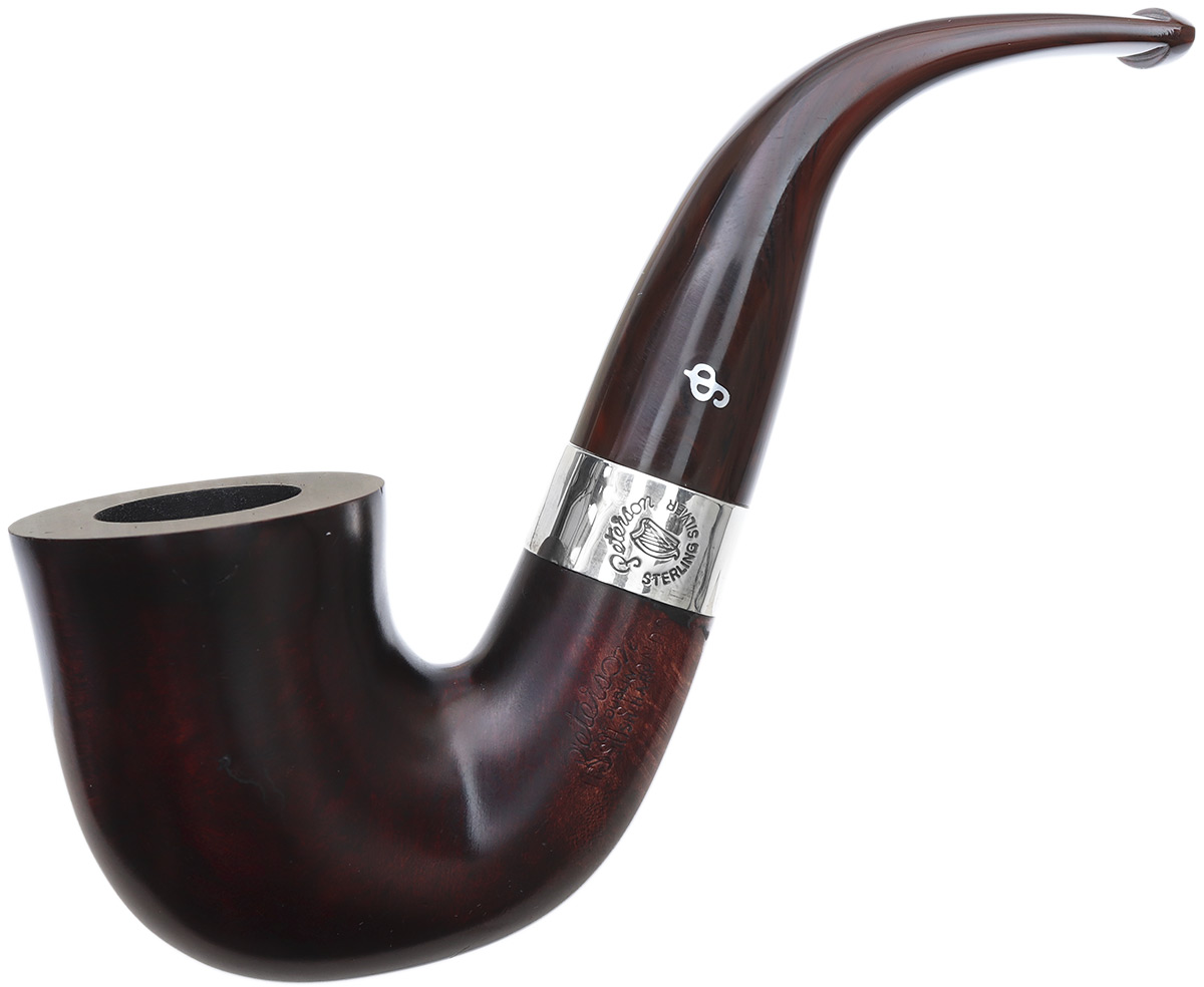 Irish Seconds Smooth Calabash with Silver Band Fishtail (2)