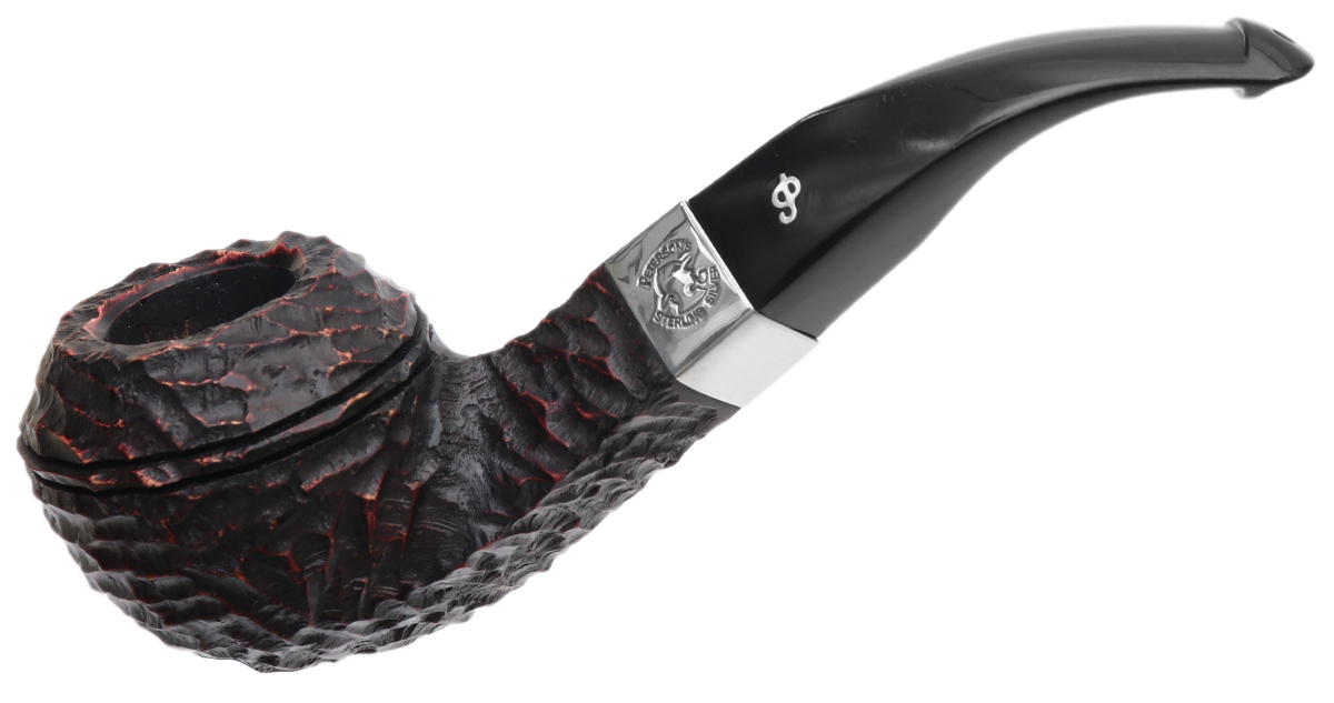 Irish Seconds Rusticated Bent Bulldog with Silver Band P-Lip (2)
