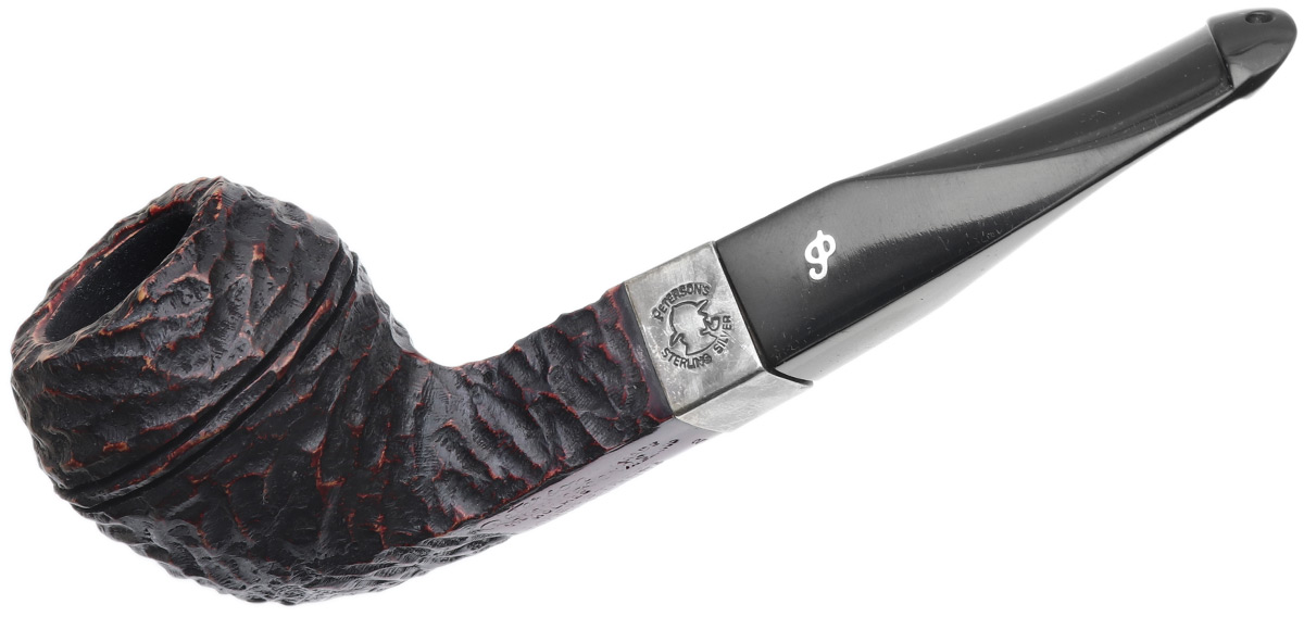 Irish Seconds Rusticated Bulldog with Silver Band P-Lip (2) (9mm)