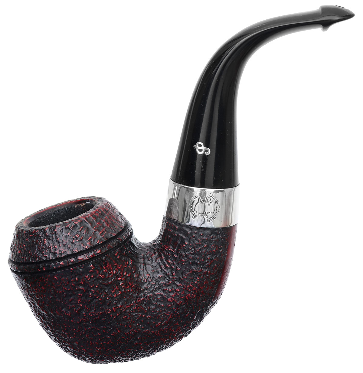 Irish Seconds Sandblasted Rhodesian with Silver Band P-Lip (2)