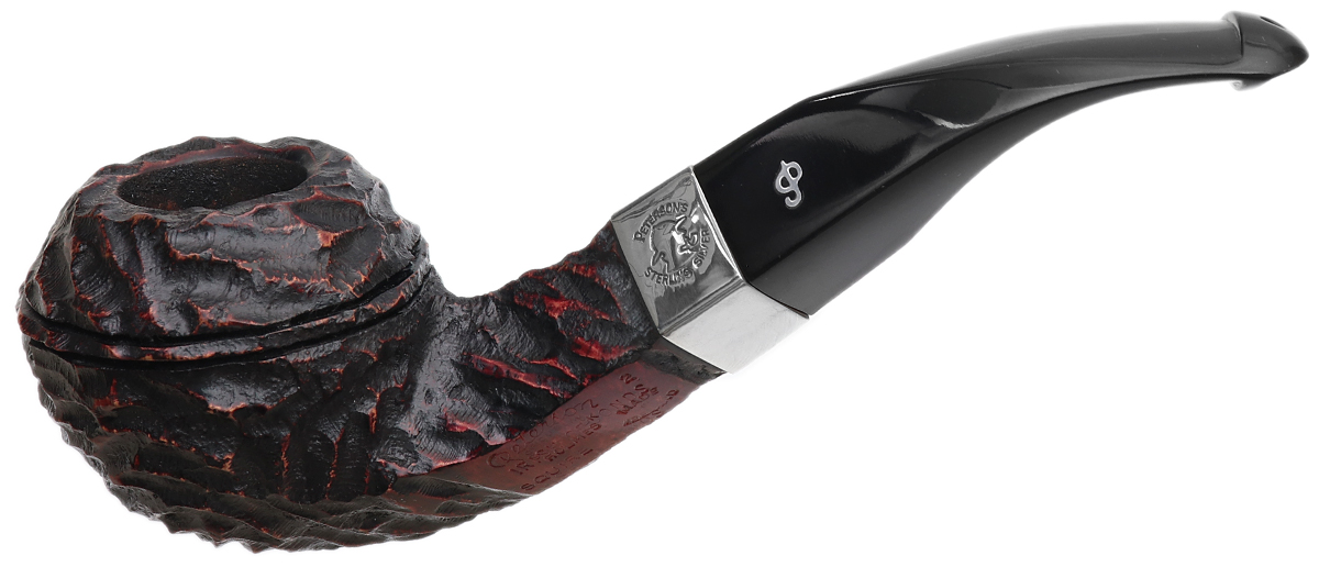 Irish Seconds Rusticated Bent Bulldog with Silver Band P-Lip (2)