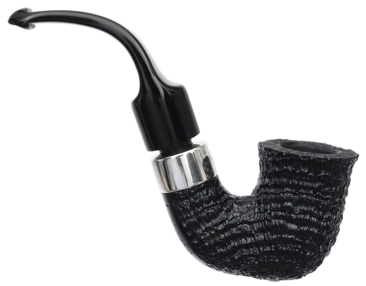 New Tobacco Pipes Irish Seconds Sandblasted Calabash with Silver Army