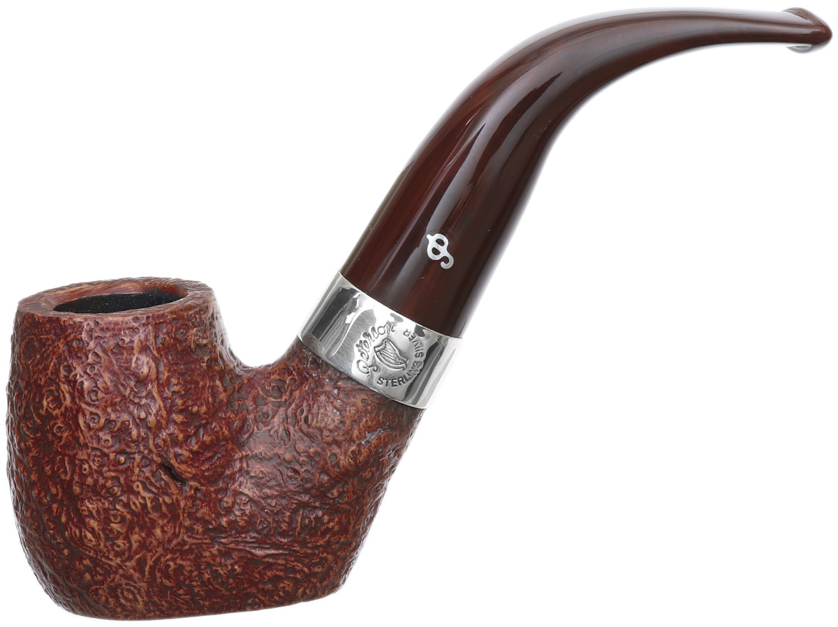 Irish Seconds Sandblasted Oom Paul with Silver Band Fishtail (2)