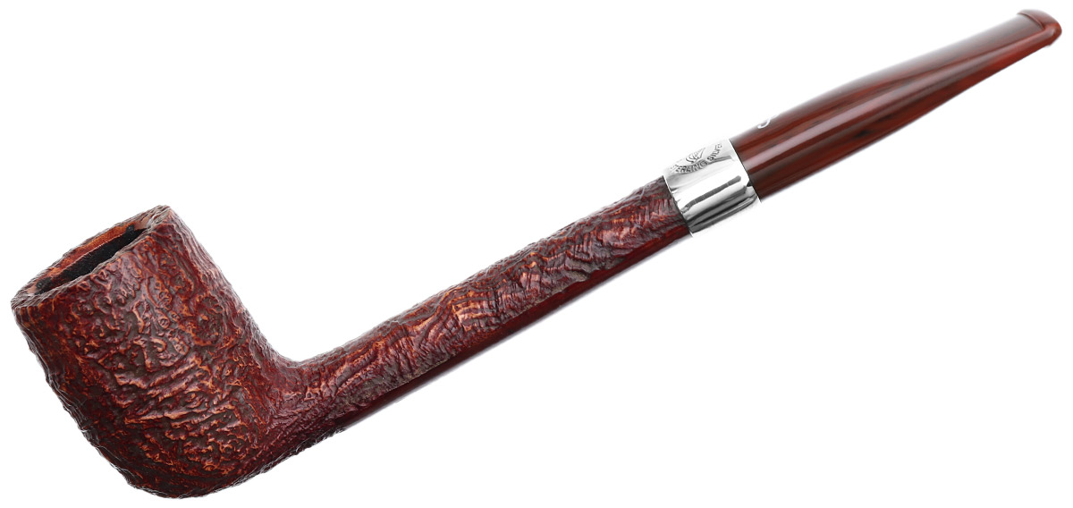 Irish Seconds Sandblasted Canadian with Silver Band Fishtail (2)
