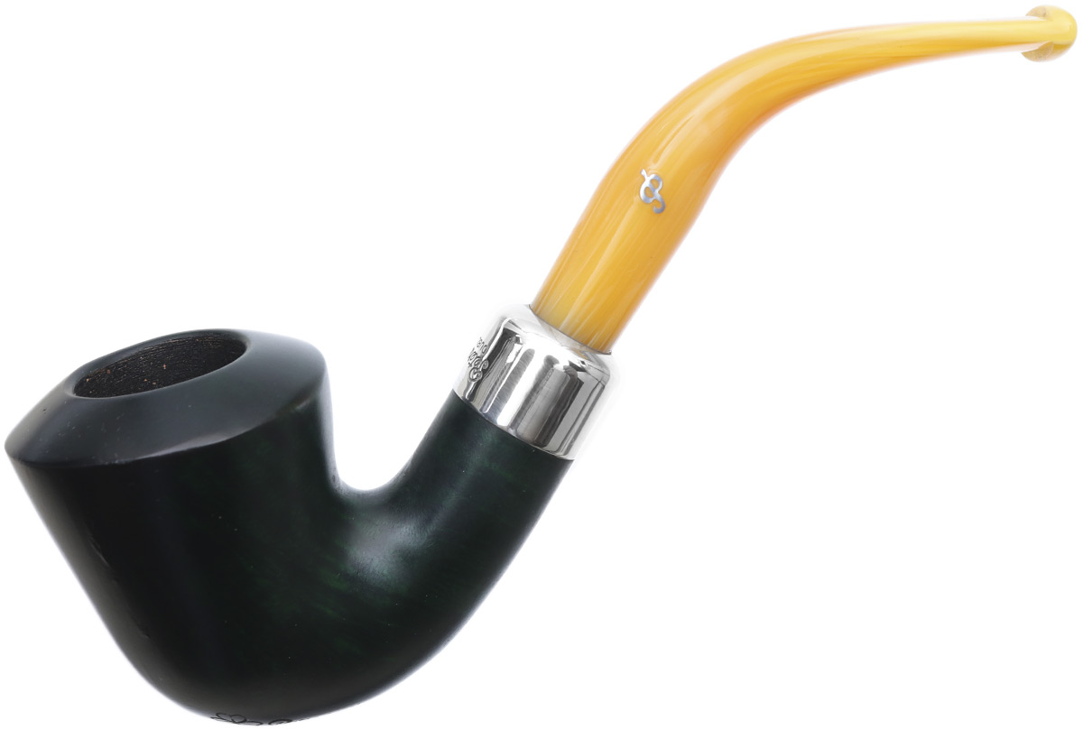 Irish Seconds Smooth Calabash with Silver Army Mount Fishtail (3)