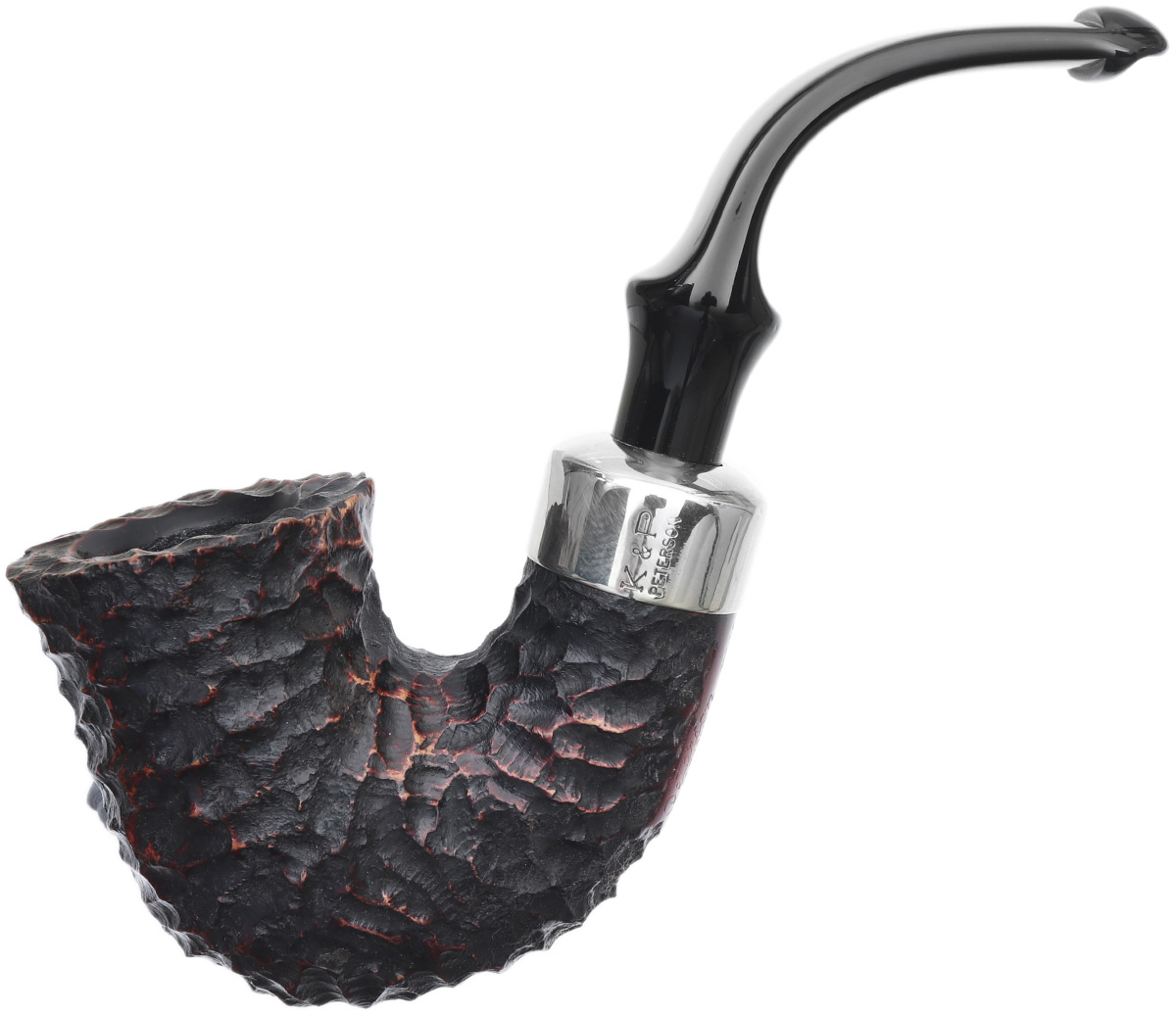 Irish Seconds Rusticated Calabash with Army Mount P-Lip (3)