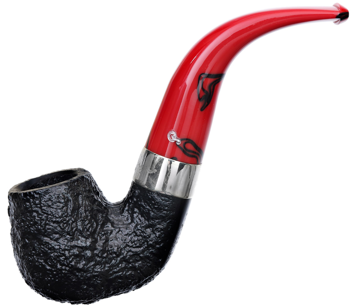 Irish Seconds Sandblasted Bent Billiard Fishtail (3)