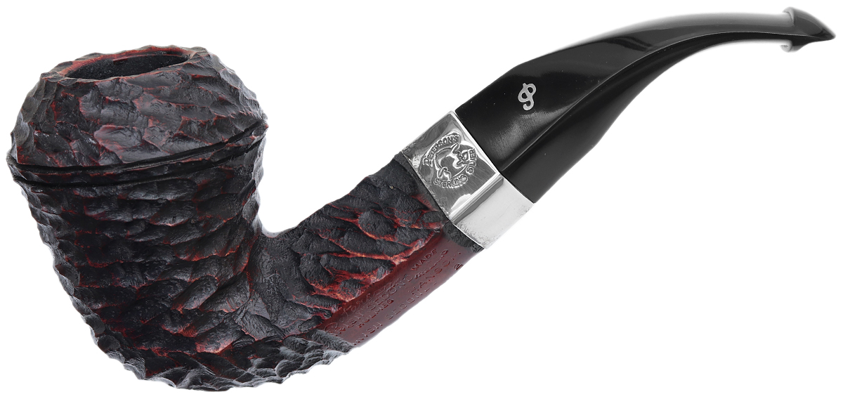 Irish Seconds Rusticated Bent Bulldog with Silver Band P-Lip (2)