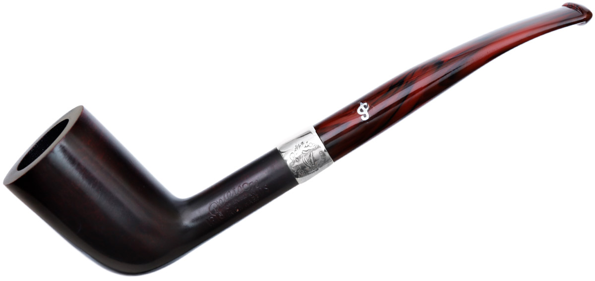Irish Seconds Smooth Bent Dublin with Silver Band Fishtail (2)