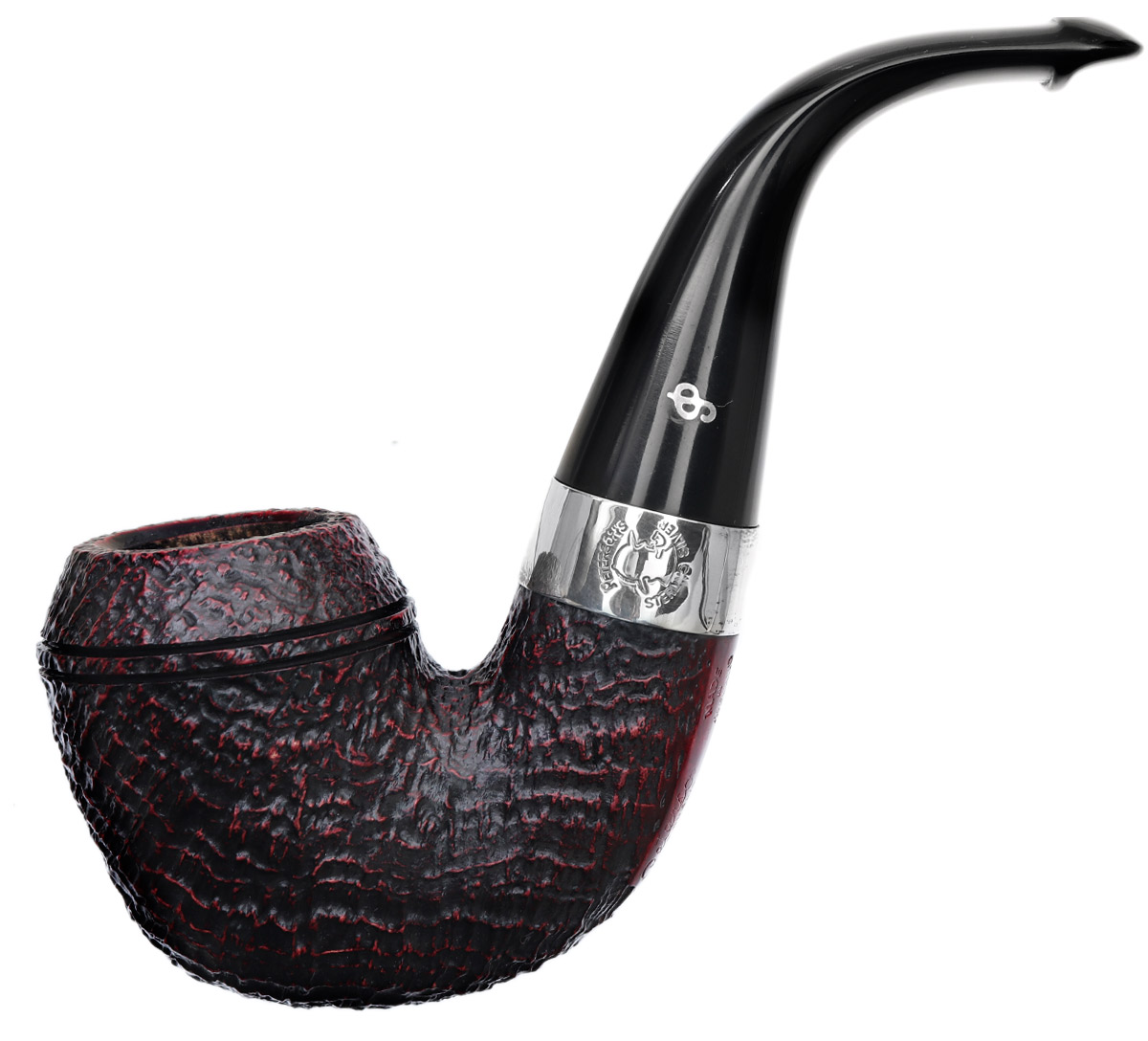 Irish Seconds Sandblasted Rhodesian with Silver Band P-Lip (2)