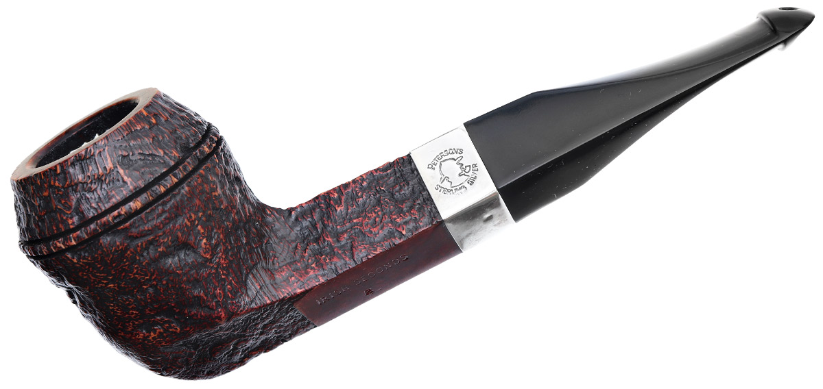 Irish Seconds Sandblasted Bulldog with Silver Band P-Lip (2)