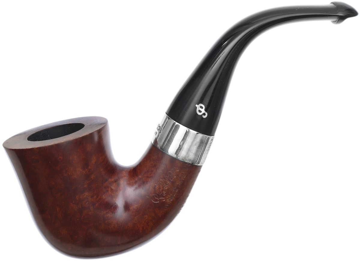 Irish Seconds Smooth Calabash with Silver Band P-Lip (2)