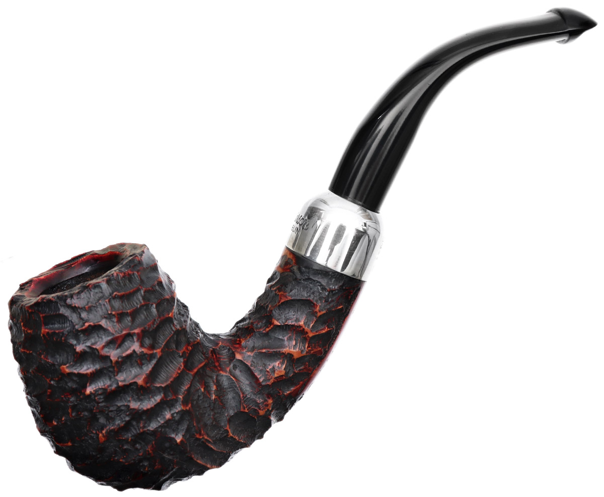 Irish Seconds Rusticated Bent Billiard with Silver Army Mount P-Lip (2)