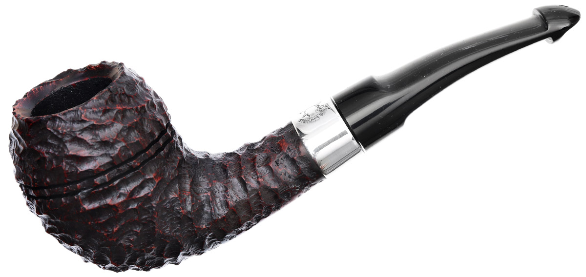 Irish Seconds Rusticated Bent Egg with Silver Band P-Lip (2) (9mm)