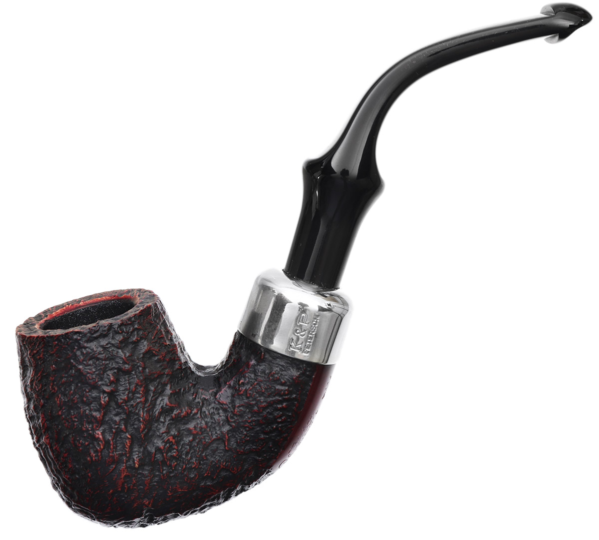 Irish Seconds Sandblasted Bent Billiard with Army Mount P-Lip (3)