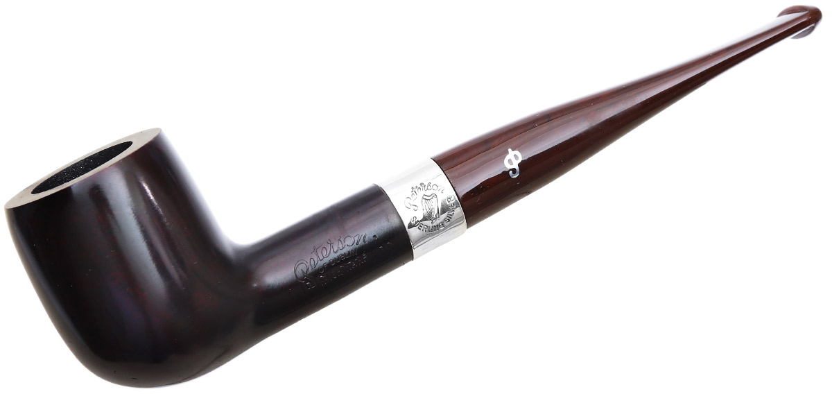 Irish Seconds Smooth Billiard with Silver Band Fishtail (2)